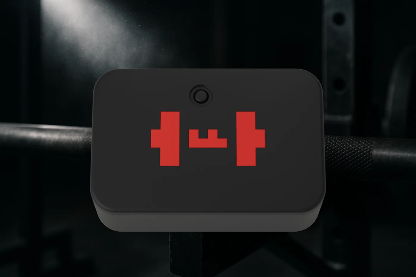 Render of the assembled ANVIL showing its single button