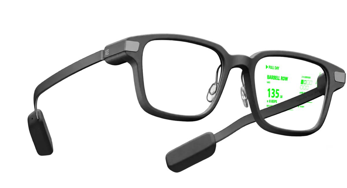 The TEMPO Barbell Row screen placed on a G2 lens